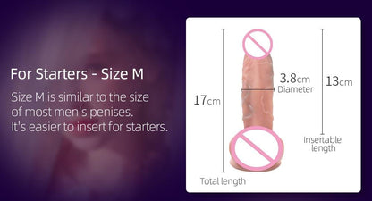 DRYWELL Realistic Cock Dildo Food Grade Silicone Sex Toys for her