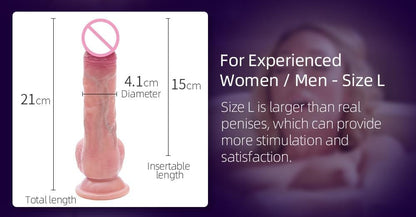 DRYWELL Realistic Cock Dildo Food Grade Silicone Sex Toys for her