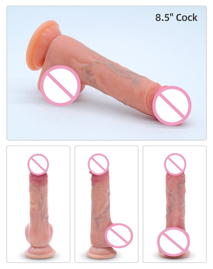DRYWELL Realistic Cock Dildo Food Grade Silicone Sex Toys for her