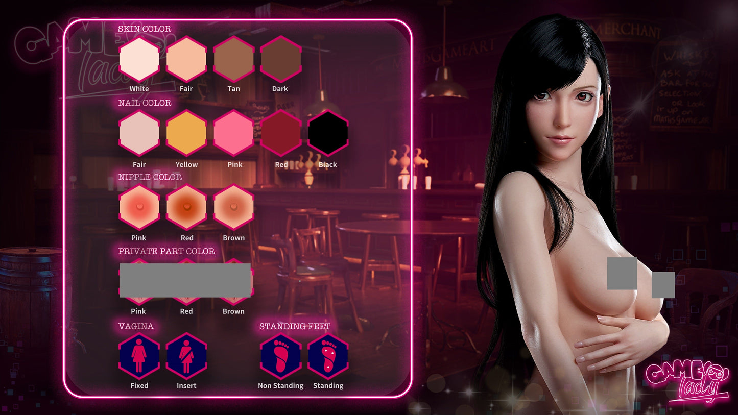 Gamelady Tifa full silicone No3 167CM