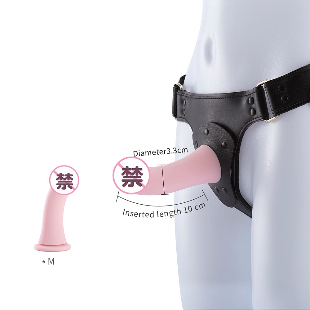 RoomFun LES DILDO Adjustable Free Size Vaginal Strap ON Silicone Dildo 3 Sizes Available