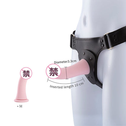 RoomFun LES DILDO Adjustable Free Size Vaginal Strap ON Silicone Dildo 3 Sizes Available