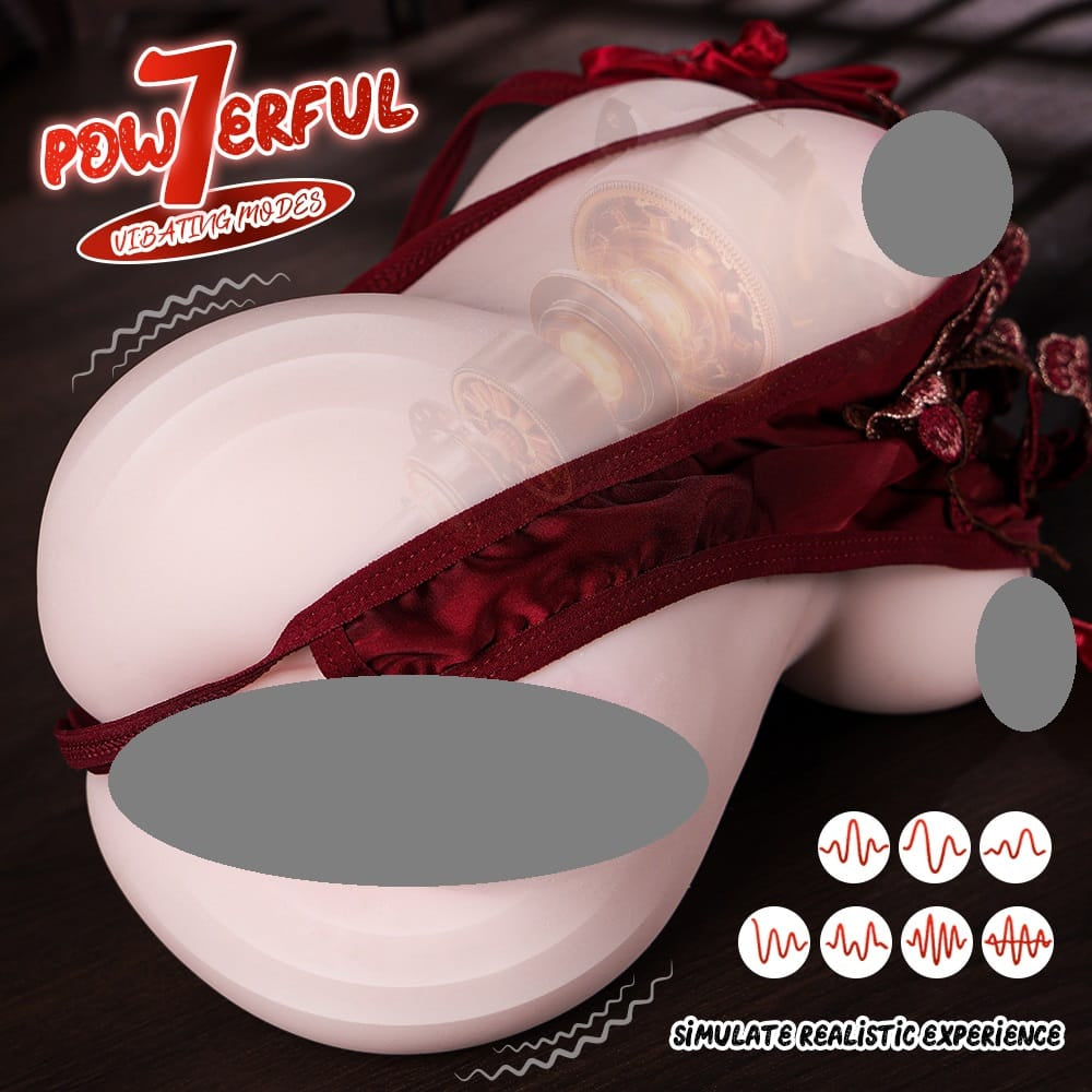 Wang Yutong Red Telescopic Electric Masturbator with AI App Control – Realistic Thrusting Male Toy (2.2 KG)