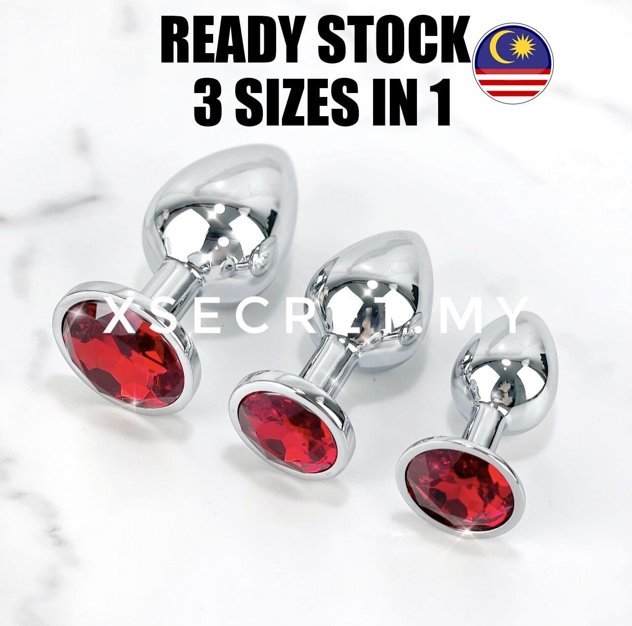 3 in 1 package Stainless Steel for  Sex toy for men women