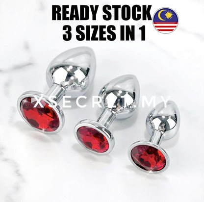 3 in 1 package Stainless Steel for  Sex toy for men women