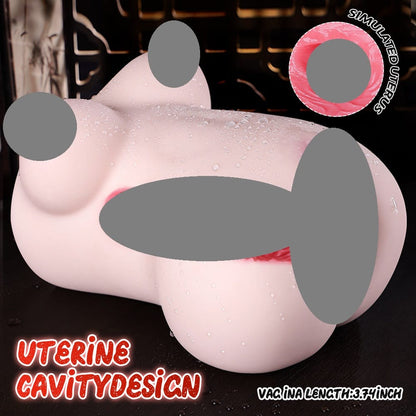 Wang Yutong Red Telescopic Electric Masturbator with AI App Control – Realistic Thrusting Male Toy (2.2 KG)