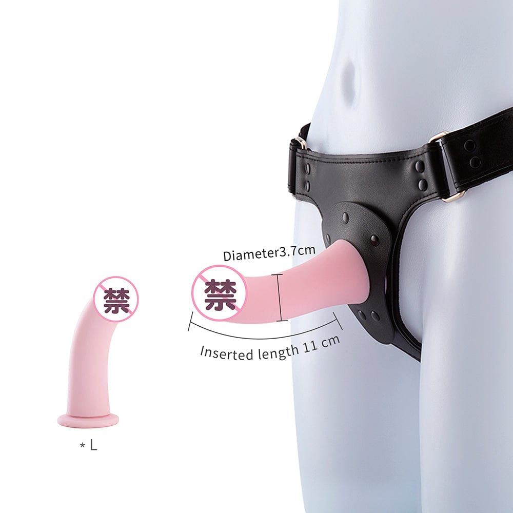 RoomFun LES DILDO Adjustable Free Size Vaginal Strap ON Silicone Dildo 3 Sizes Available