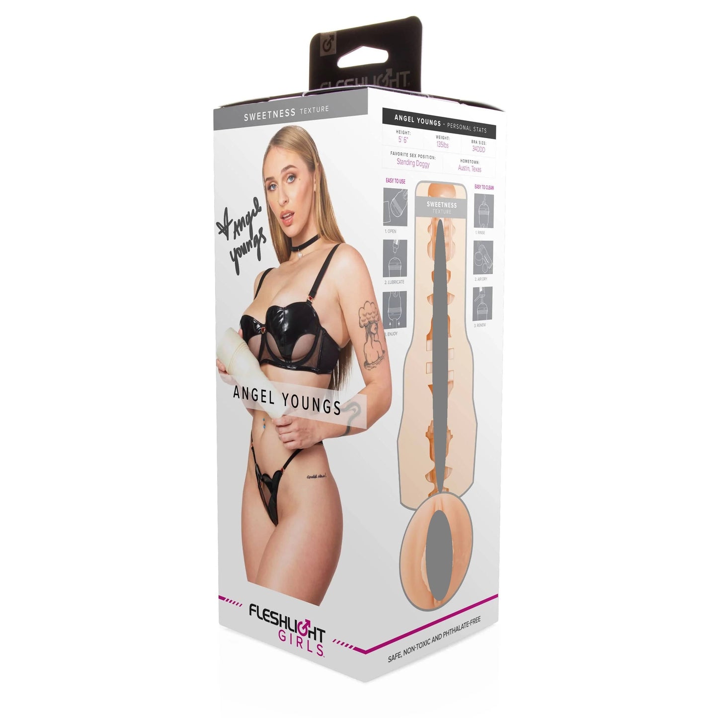 Fleshlight - Fleshlight Girls Angel Youngs Vagina Stroker Masturbator (Sweetness)