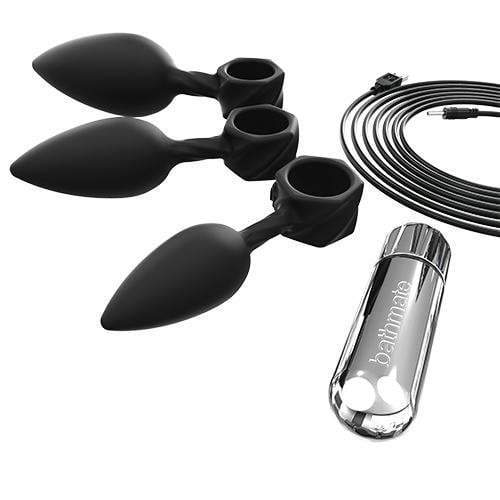 Bathmate - Anal Training Plugs Vibe (Black)
