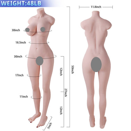 Zhou Qing Wei Half Realistic Real Life With Legs Half Body 22KG